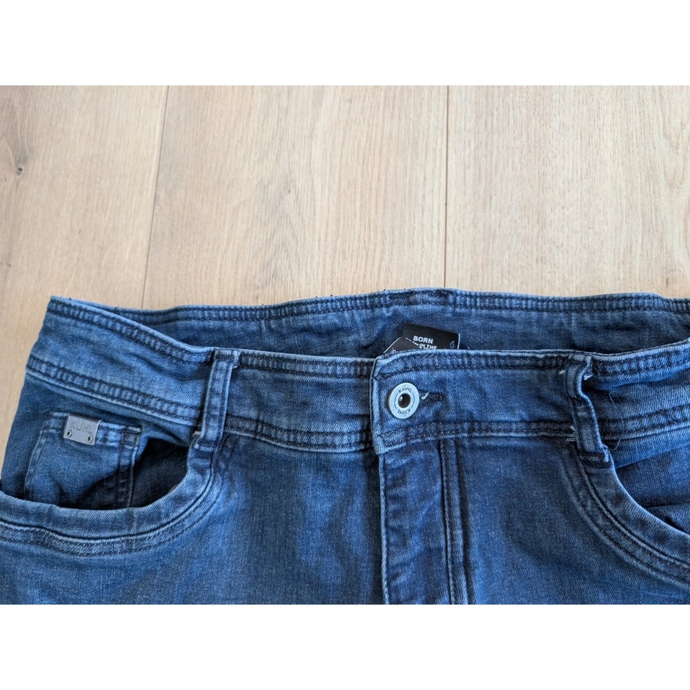 Kuhl Klassik Jeans Mens Sz 36x30 (35x29) Indigo Dye Stretch Straight Leg #5200 - Picture 2 of 11